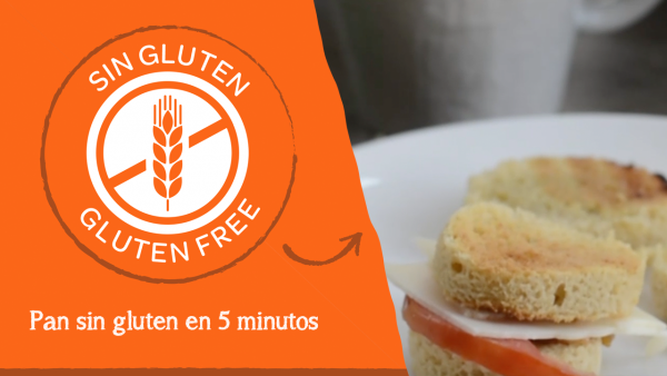 Receta de pan sin gluten en 5 minutos