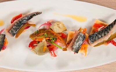 Receta de montaditos de caballa en escabeche