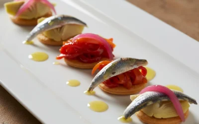 Receta de montaditos de caballa en escabeche