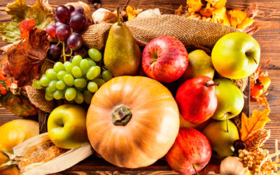 Frutas de temporada en otoño