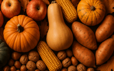 Frutas de temporada en otoño