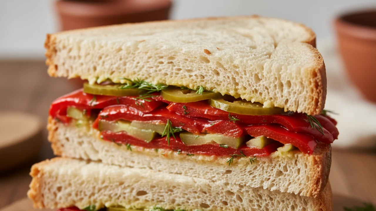 SANDWICH DE VERDURAS ASADAS