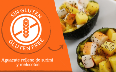 Receta aguacate relleno de surimi