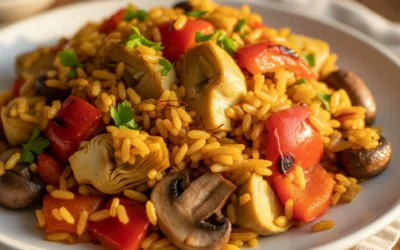 Receta de arroz con verduras