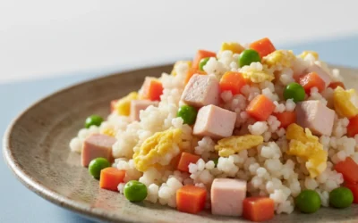 Colirroz tres delicias. El falso arroz de coliflor que está triunfando