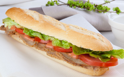 Receta de bocadillo de pollo vegetal