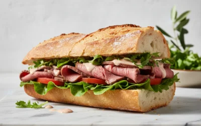 Receta de bocadillo de pollo vegetal