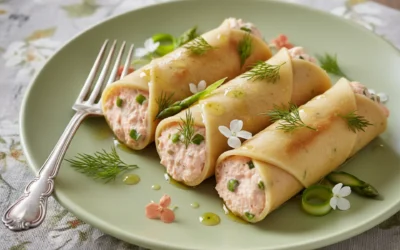 Receta de canelones de hortalizas con bechamel