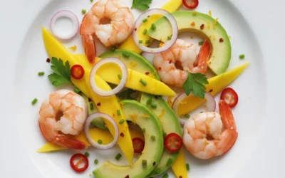 Receta de cóctel de gambas y pollo