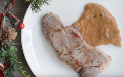 Entrecot con salsa de turrón. Una receta para sorprender en Navidad