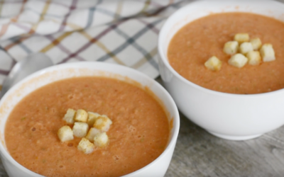 Receta saludable de gazpacho de sandía