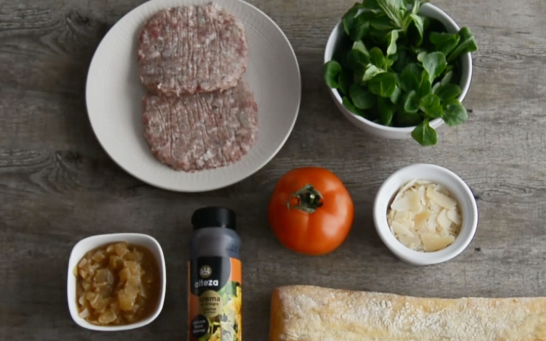 Receta hamburguesa gourmet con alcachofas