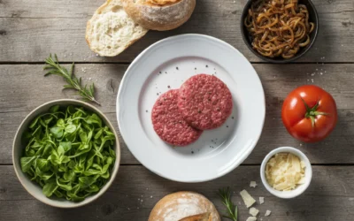 Receta hamburguesa gourmet con alcachofas