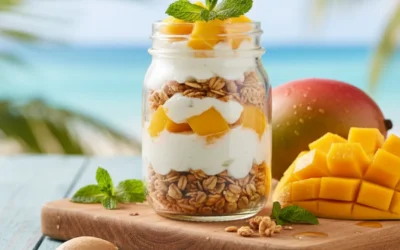 Vasitos de fruta y yogurt