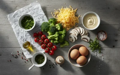 Pizza saludable con masa de brócoli