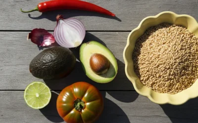 Receta saludable de quinoa con vegetales frescos