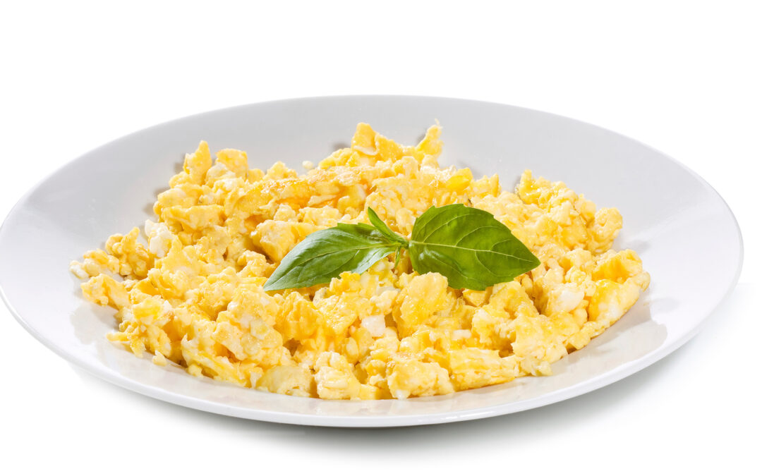 Receta de huevos revueltos con bacalao
