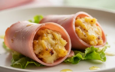 Receta de canelones de jamón cocido