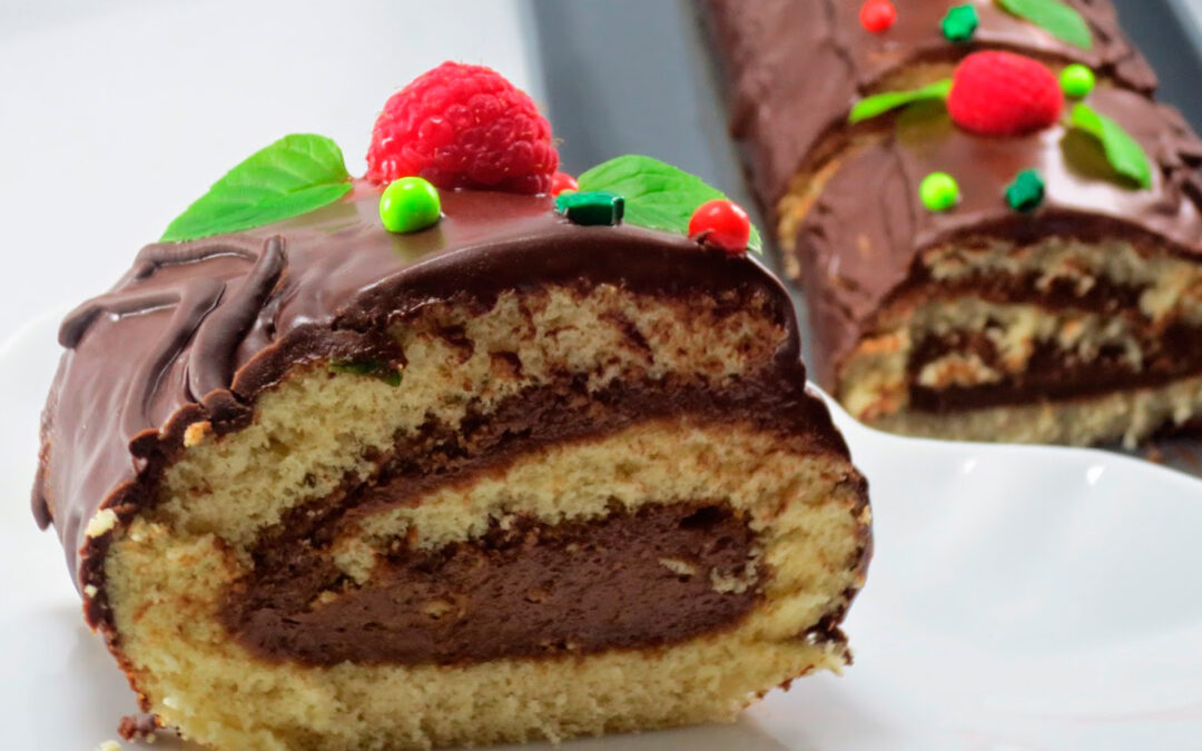 Receta de tronco de chocolate