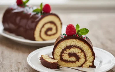 Receta de tronco de chocolate