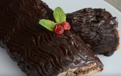 Receta de tronco de chocolate para navidad
