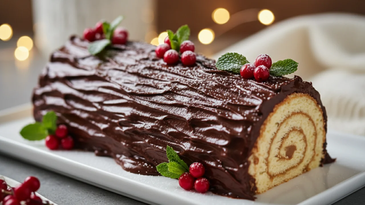 tronco de chocolate navidad