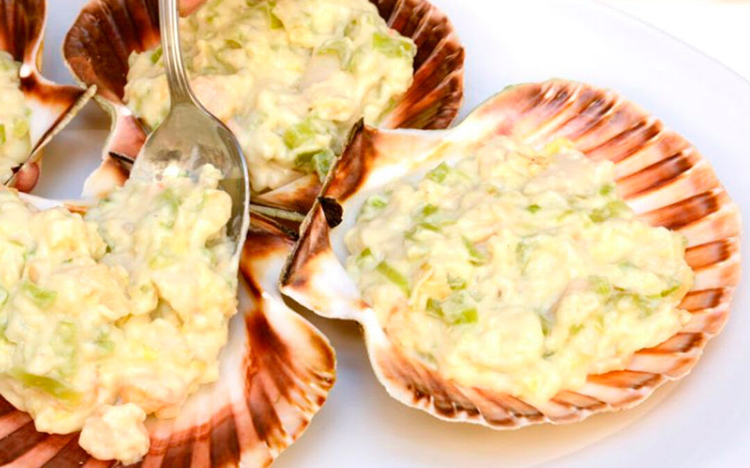 Receta de vieiras rellenas
